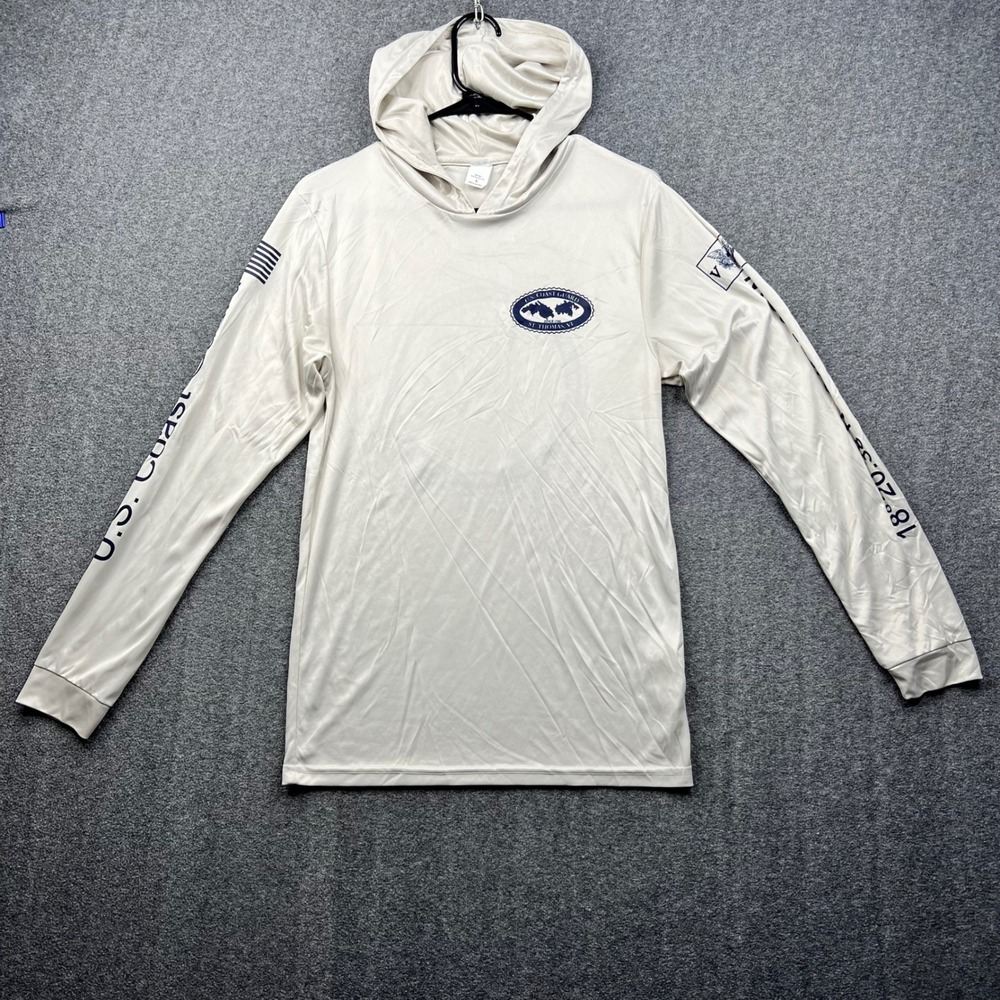 Paragon US Coast Guard Hoodie Women Small White UPF 50+ Sun Protection Shirt